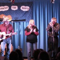 Teal and Joyce perform with the Good Brothers