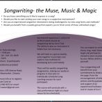 Songwriting Course—the Muse, Music & Magic